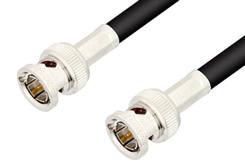 75 Ohm BNC Male to 75 Ohm BNC Male Cable Using 75 Ohm RG59 Coax, RoHS