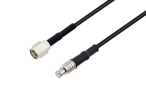 SMA Male to MCX Plug Cable Using RG174 Coax with HeatShrink