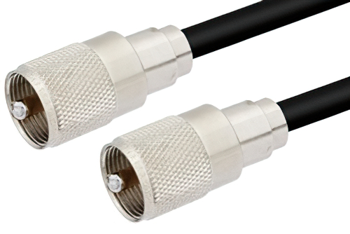 UHF Male to UHF Male Cable 36 Inch Length Using RG8X Coax