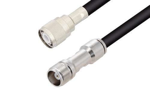 HN Male to HN Female Cable 72 Inch Length Using RG214 Coax