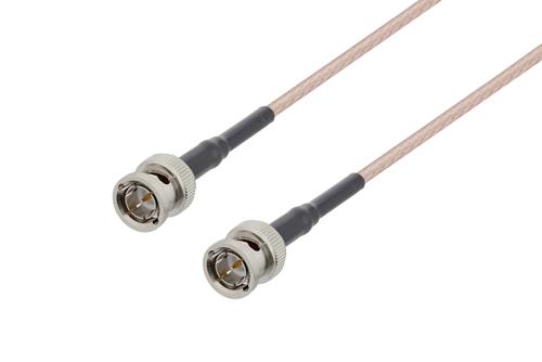 75 Ohm BNC Male to 75 Ohm BNC Male Cable Using 75 Ohm RG179 Coax with HeatShrink