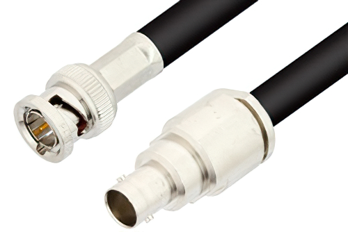 75 Ohm BNC Male to 75 Ohm BNC Female Cable Using 75 Ohm RG6 Coax