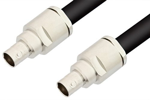 75 Ohm BNC Female to 75 Ohm BNC Female Cable 48 Inch Length Using 75 Ohm RG11 Coax