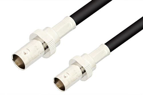 75 Ohm BNC Female to 75 Ohm BNC Female Cable Using 75 Ohm RG59 Coax, RoHS