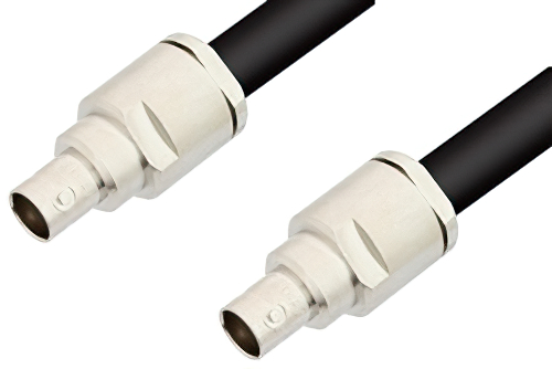 75 Ohm BNC Female to 75 Ohm BNC Female Cable 12 Inch Length Using 75 Ohm RG216 Coax