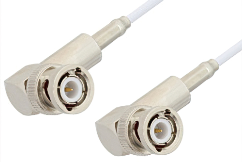 BNC Male Right Angle to BNC Male Right Angle Cable Using RG188 Coax