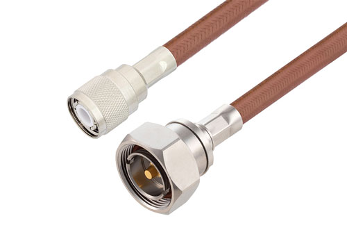 HN Male to 7/16 DIN Male Cable Using RG393 Coax