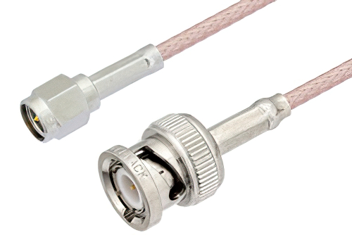 SMA Male to BNC Male Cable 60 Inch Length Using RG316-DS Coax