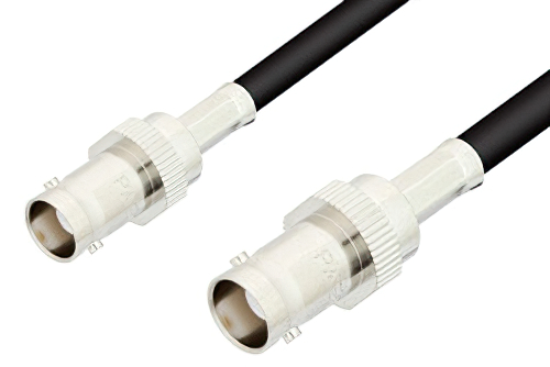 BNC Female to BNC Female Cable Using RG223 Coax, RoHS