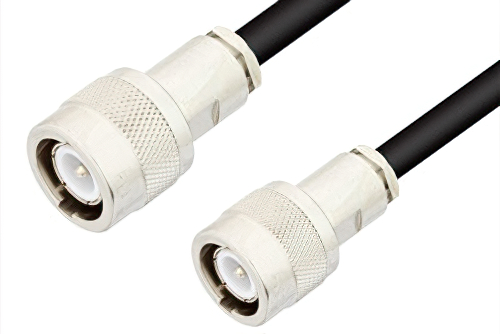 C Male to C Male Cable 60 Inch Length Using 75 Ohm RG59 Coax, RoHS