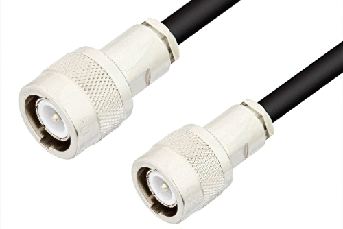C Male to C Male Cable 72 Inch Length Using 75 Ohm RG59 Coax, RoHS