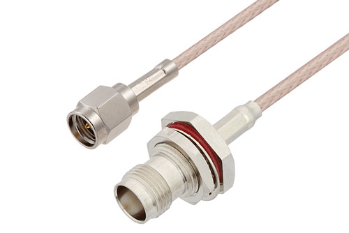 SMA Male to TNC Female Bulkhead Cable Using RG316 Coax