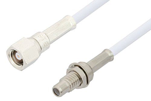 SMC Plug to SMC Jack Bulkhead Cable 36 Inch Length Using RG188 Coax