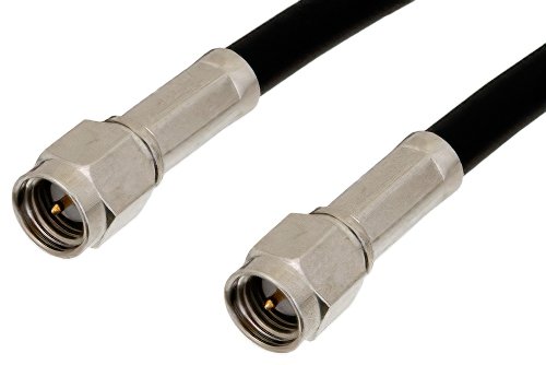 SMA Male to SMA Male Cable 6 Inch Length Using RG58 Coax