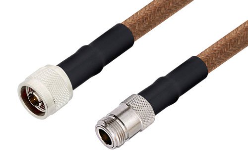 N Male to N Female Cable 72 Inch Length Using RG225 Coax , LF Solder