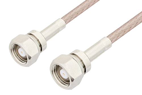 75 Ohm SMC Plug to 75 Ohm SMC Plug Cable 12 Inch Length Using 75 Ohm RG179 Coax