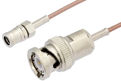 SMB Plug to BNC Male Cable Using RG178 Coax