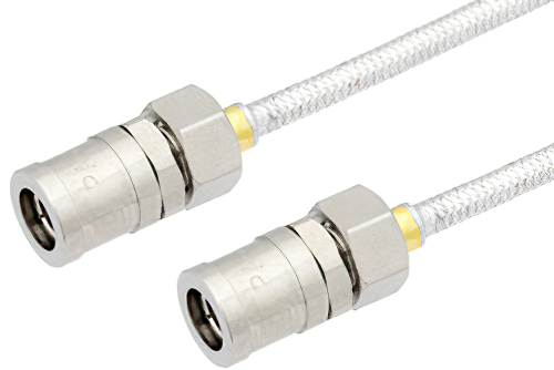 SMB Plug to SMB Plug Cable 24 Inch Length Using PE-SR405FL Coax