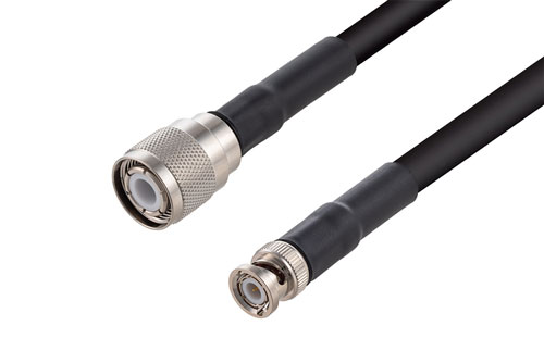 HN Male to BNC Male Cable Using RG213 Coax with HeatShrink