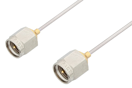 SMA Male to SMA Male Cable 12 Inch Length Using PE-SR047AL Coax