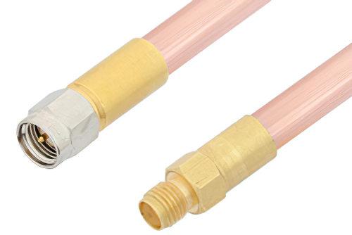 SMA Male to SMA Female Cable 24 Inch Length Using RG401 Coax