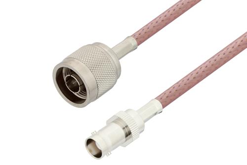 N Male to BNC Female Cable Using RG142 Coax