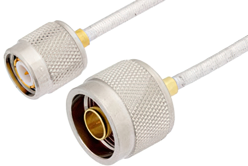 N Male to TNC Male Cable 48 Inch Length Using PE-SR402FL Coax