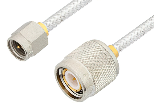 SMA Male to TNC Male Cable 24 Inch Length Using PE-SR402FL Coax, RoHS