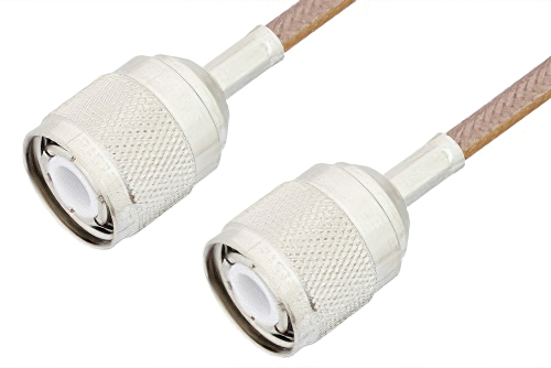HN Male to HN Male Cable 24 Inch Length Using RG400 Coax, RoHS