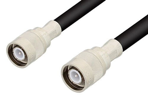 SC Male to SC Male Cable 12 Inch Length Using RG213 Coax