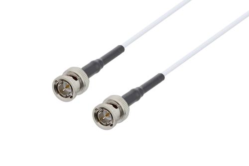 75 Ohm BNC Male to 75 Ohm BNC Male Cable Using 75 Ohm RG187 Coax with HeatShrink