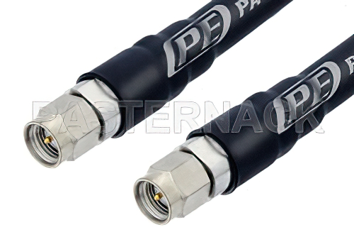 SMA Male to SMA Male Low Loss Test Cable 100 CM Length Using PE-P142LL Coax, RoHS