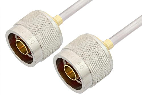 N Male to N Male Cable 36 Inch Length Using PE-SR402AL Coax