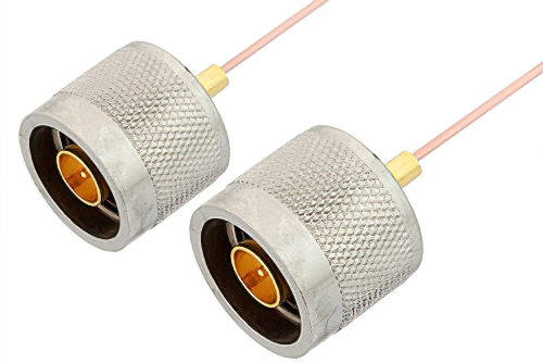 N Male to N Male Cable 60 Inch Length Using PE-047SR Coax