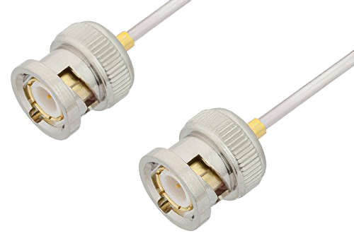 BNC Male to BNC Male Cable 24 Inch Length Using PE-SR405AL Coax