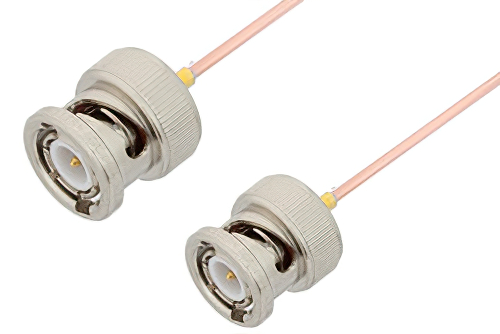 BNC Male to BNC Male Cable 60 Inch Length Using PE-047SR Coax, RoHS
