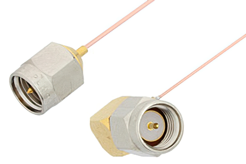 SMA Male to SMA Male Right Angle Cable Using PE-020SR Coax, RoHS