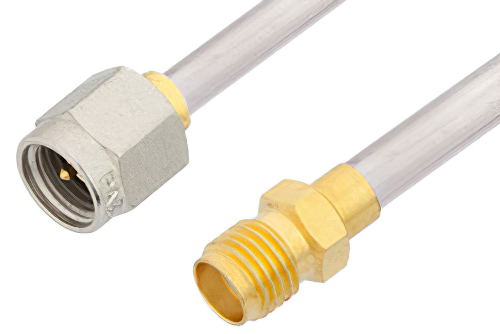 SMA Male to SMA Female Cable 48 Inch Length Using PE-SR402AL Coax, RoHS