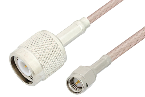 USA-CA RG316 DS TNC MALE to SMA MALE ANGLE Coaxial RF Pigtail Cable