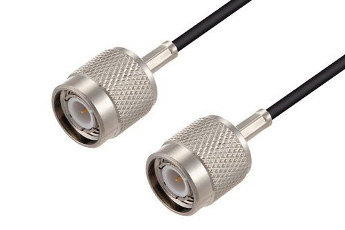 TNC Male to TNC Male Cable 60 Inch Length Using RG174 Coax