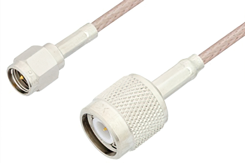 SMA Male to TNC Male Cable 72 Inch Length Using 75 Ohm RG179 Coax, RoHS