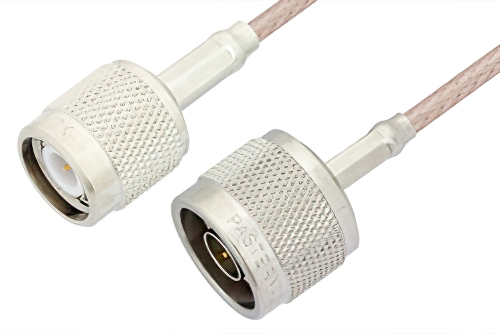 N Male to TNC Male Cable 72 Inch Length Using RG316-DS Coax