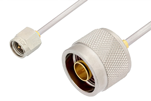 SMA Male to N Male Cable Using PE-SR405AL Coax