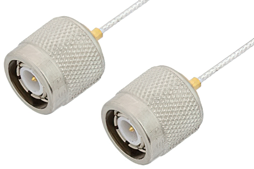 TNC Male to TNC Male Cable 18 Inch Length Using PE-SR047FL Coax