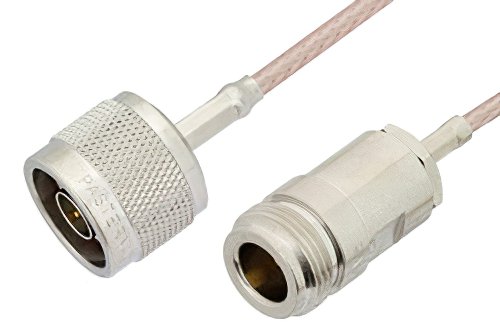 N Male to N Female Cable Using RG316-DS Coax, RoHS