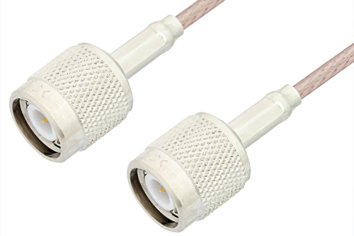 TNC Male to TNC Male Cable 24 Inch Length Using 75 Ohm RG179 Coax, RoHS