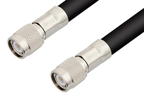 TNC Male to TNC Male Cable 60 Inch Length Using RG214 Coax, RoHS