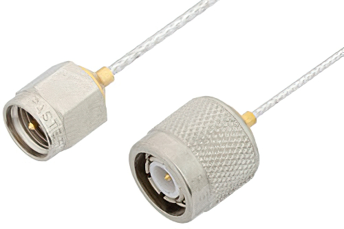 SMA Male to TNC Male Cable Using PE-SR047FL Coax, RoHS