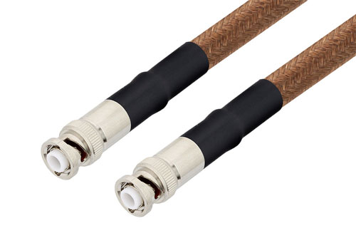 MHV Male to MHV Male Cable 36 Inch Length Using RG225 Coax , LF Solder