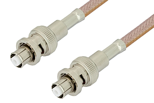 SHV Plug to SHV Plug Cable 60 Inch Length Using RG400 Coax, RoHS